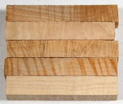 Curly Maple Turning Cue Blank Highly Figured 1.5 x 1.5 x 18" 